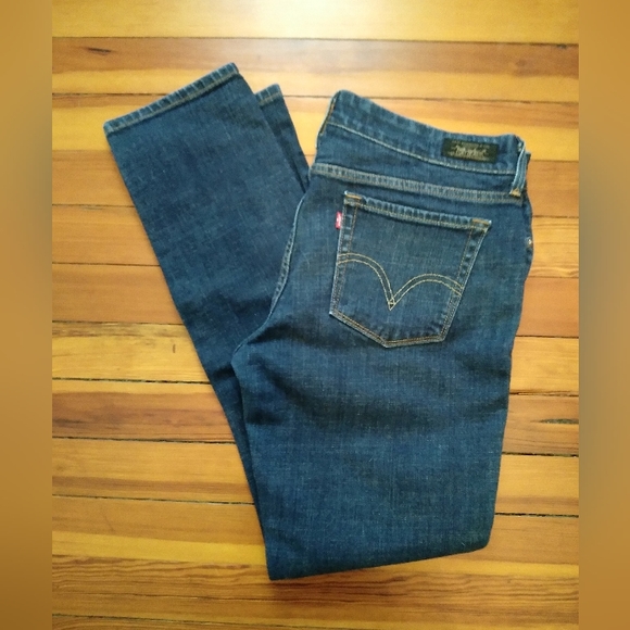 Levi's 545 skinny jean floral design piping interior - 12 - Picture 1 of 6